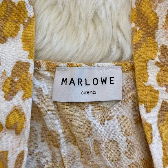 Marlowe Sirena Leopard Buttoned Romper Small - Picture 3 of 8